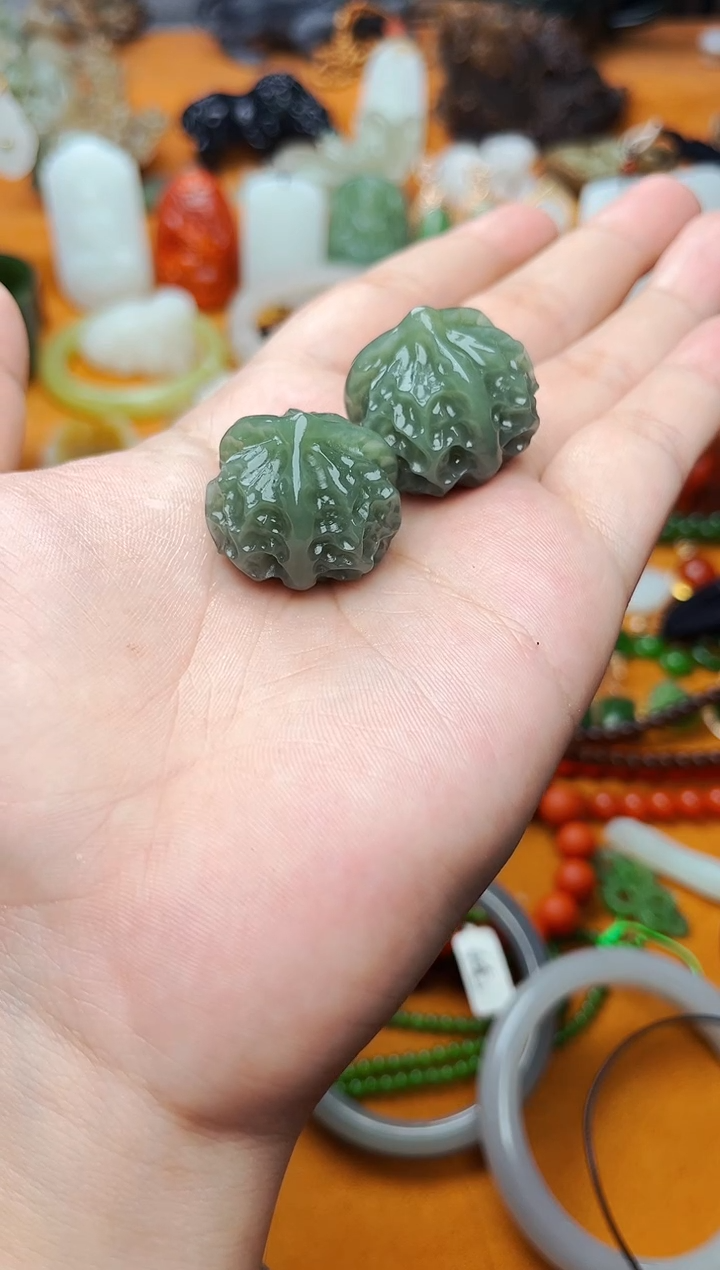 【闪购商品】和田玉把件未镶嵌核桃一对