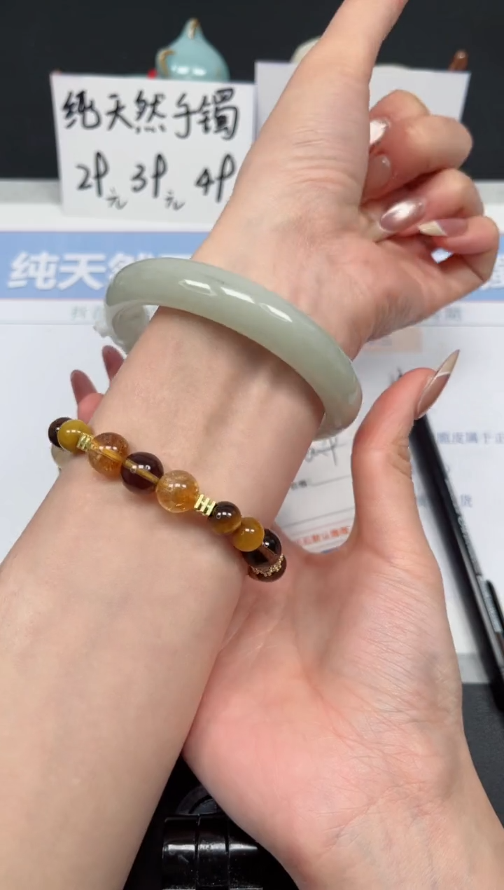 【闪购商品】石英质玉手镯未镶嵌K287-60