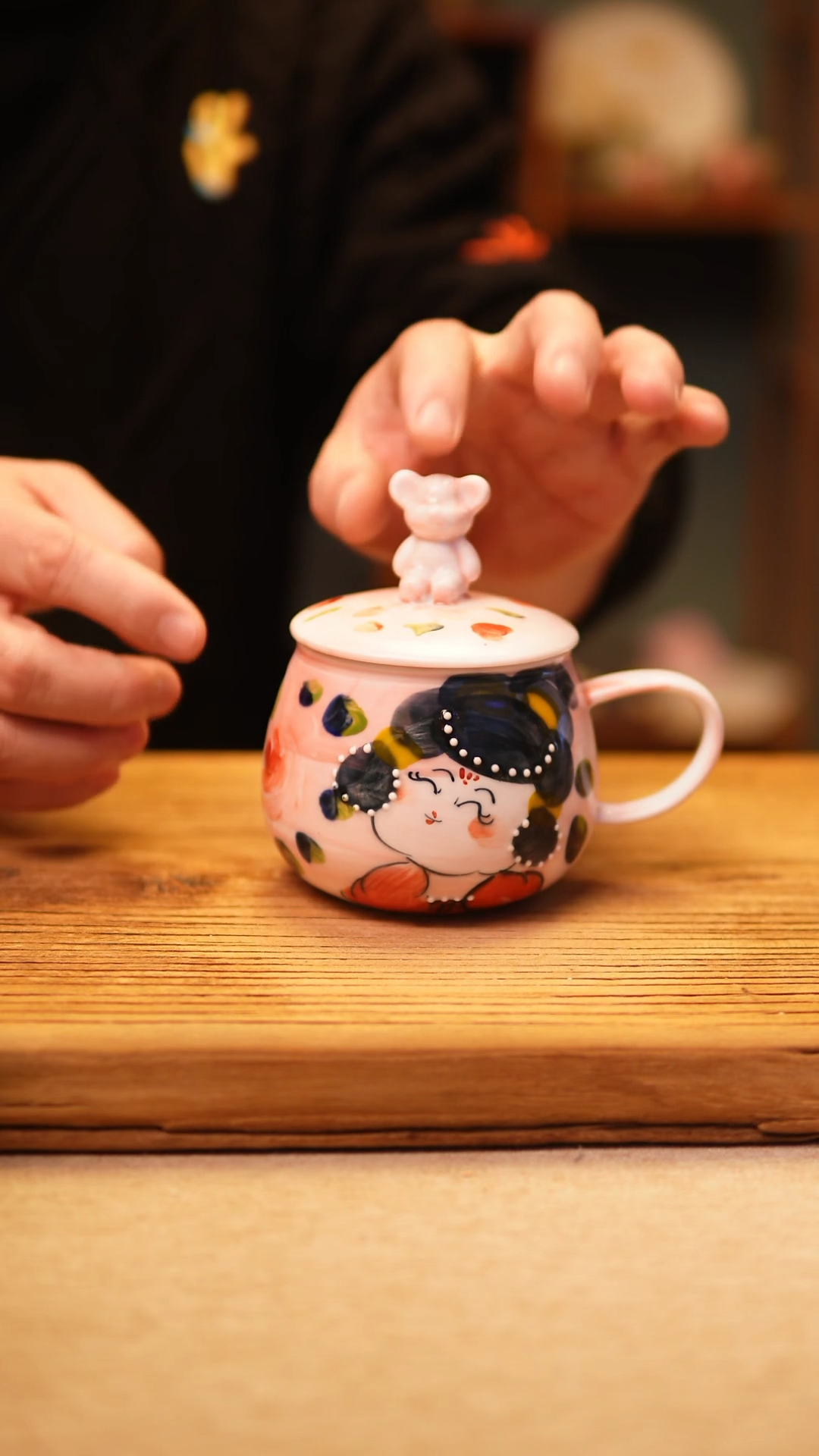 【闪购商品】@@陶园瓷舍@@纯手工手绘@高温釉下彩