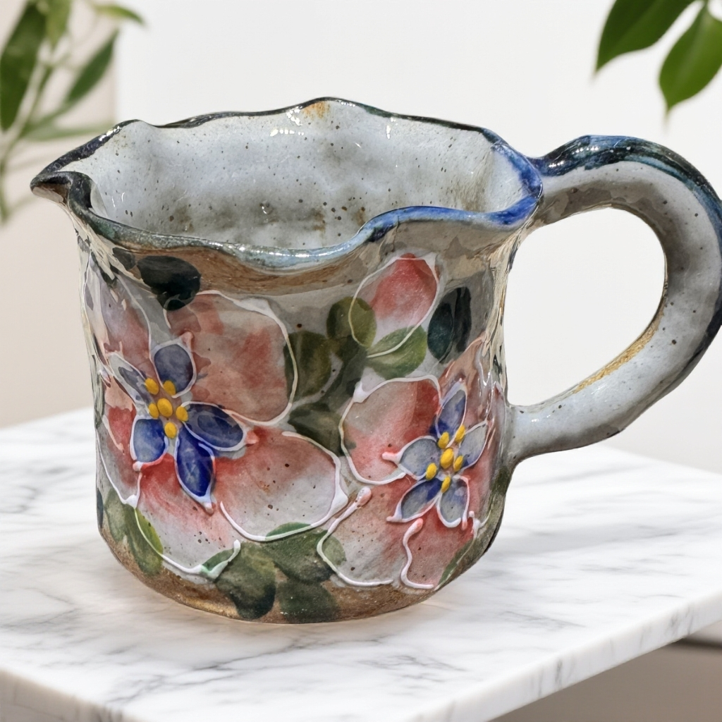 手工手绘海棠花陶泥系列