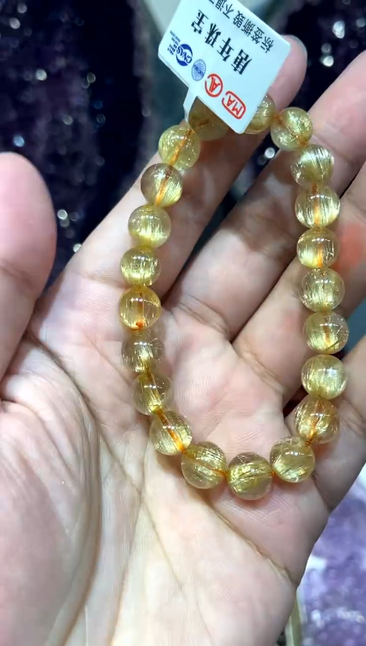 【闪购商品】水晶362-未镶嵌金发钛金9mm+