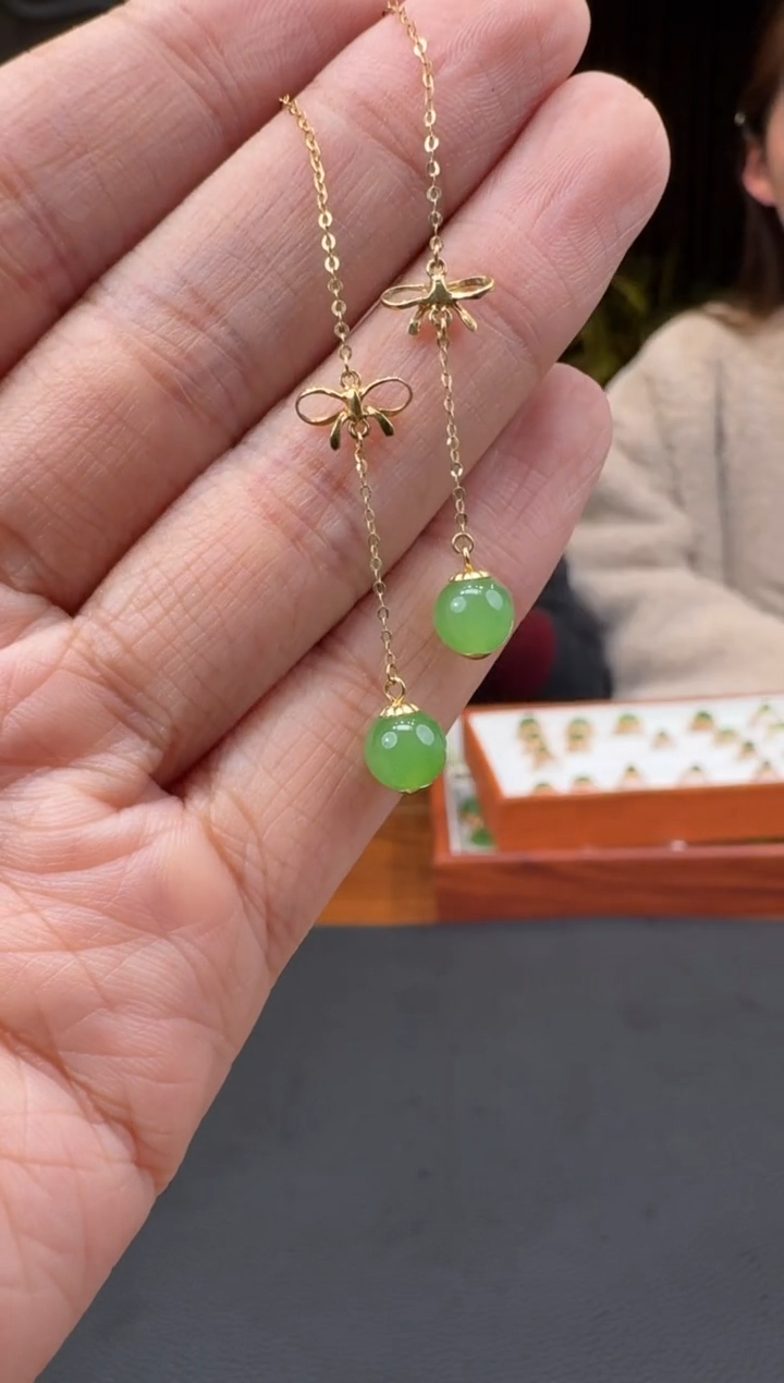 【闪购商品】和田玉11918K金镶嵌1.23赵玉