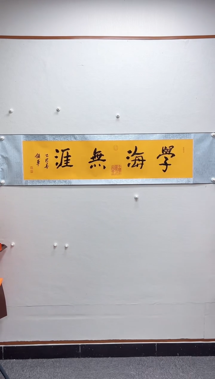 【闪购商品】书法湖社-杨领军-现场书法《学海无涯》