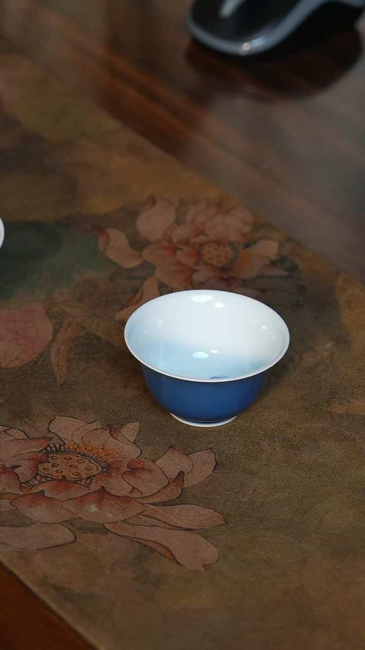 【闪购商品】南山雪堂祭蓝小瓜子杯