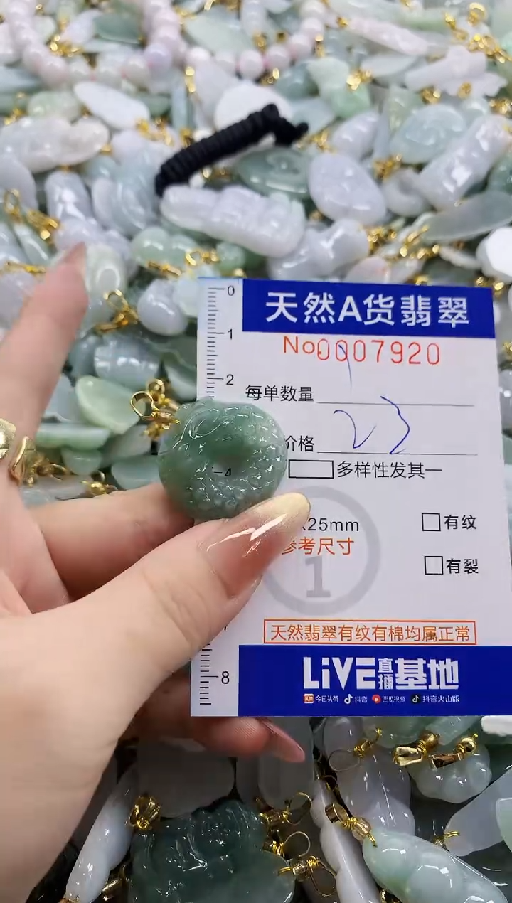 颈饰未镶嵌翡翠天然A货翡翠