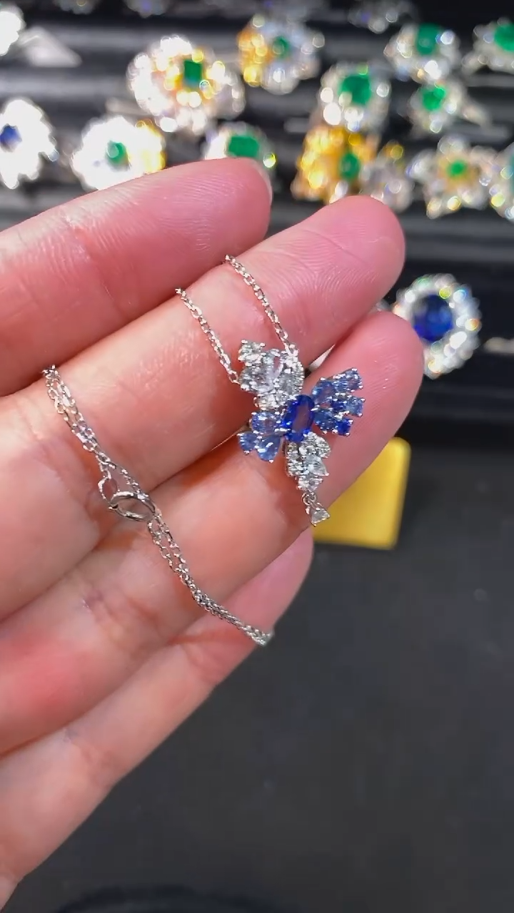 【闪购商品】蓝宝石套链未镶嵌26分