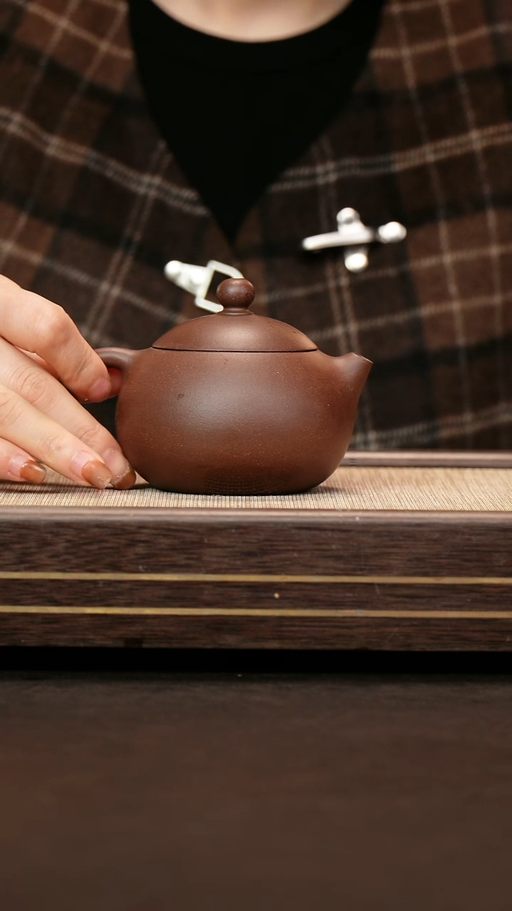 茶壶紫砂原矿深井紫泥 西施壶