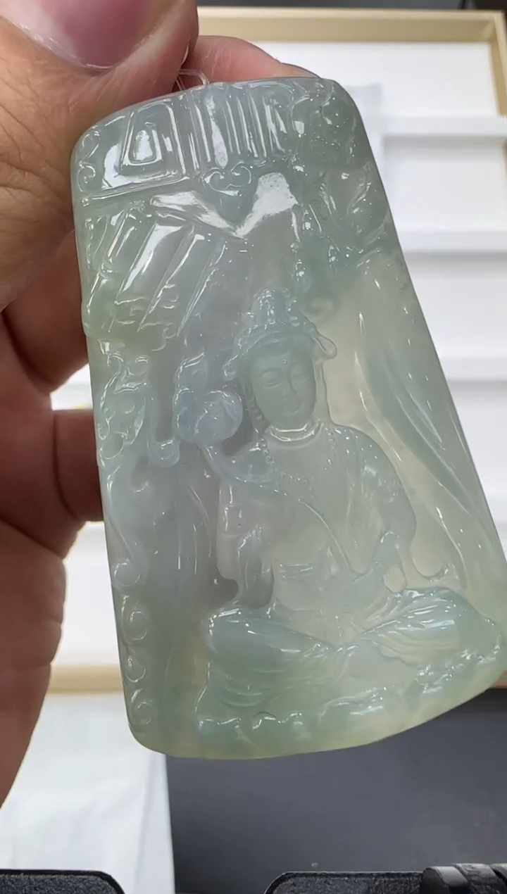 颈饰未镶嵌翡翠小*天然翡翠A货孤品一件 