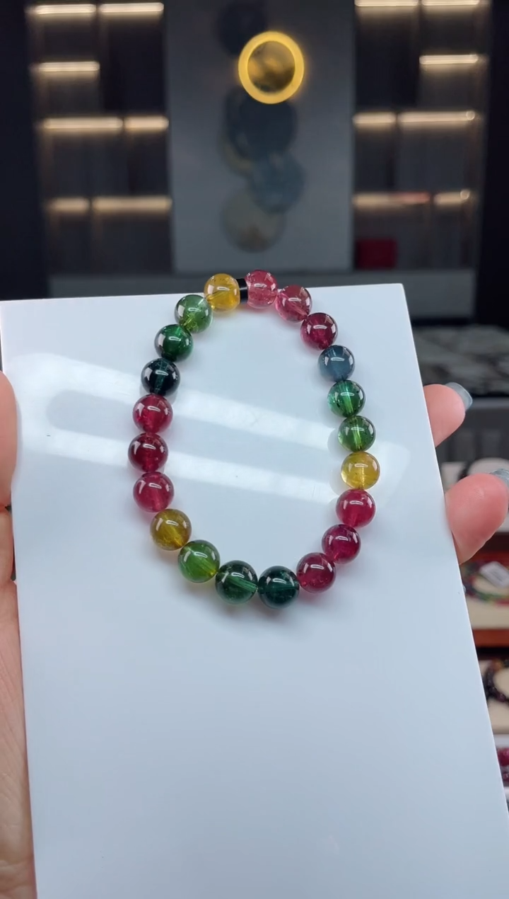 单圈手串未镶嵌碧玺（多样性发一条）T