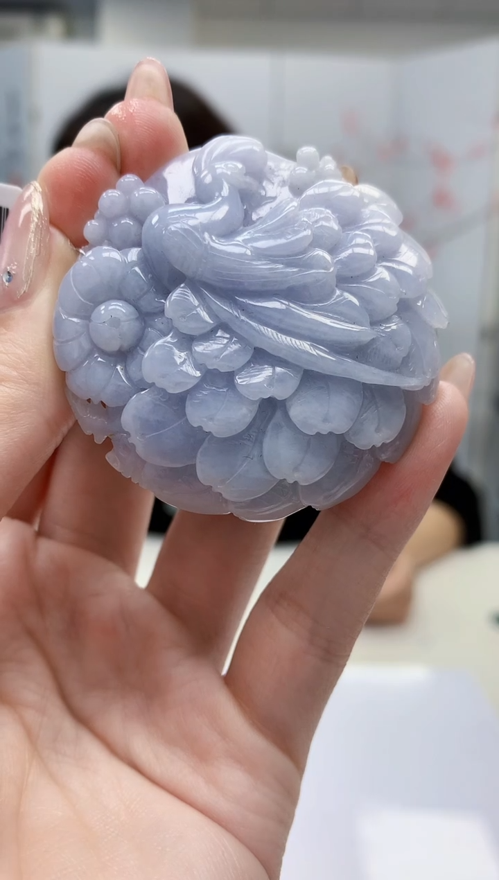 【闪购商品】定制翡翠未镶嵌4829jw-毛货挂件104