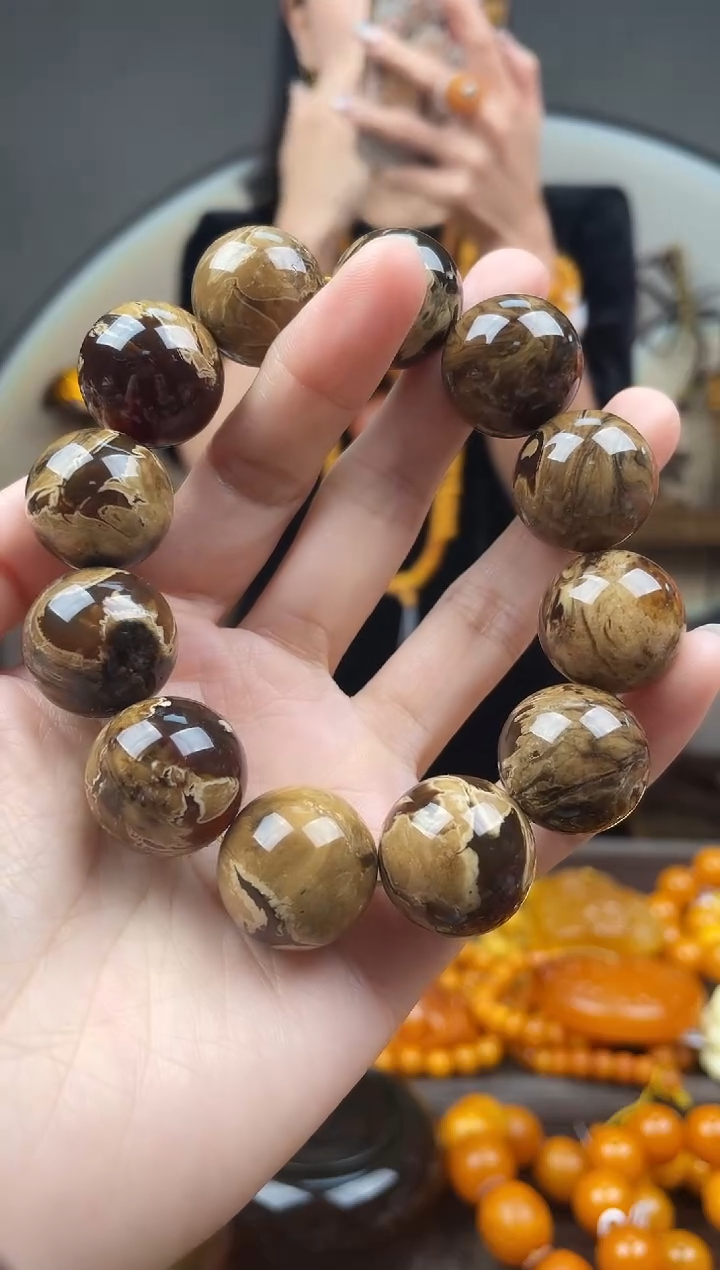 琥珀未镶嵌珠宝奇石首饰 假1赔4 （多样性发货1件