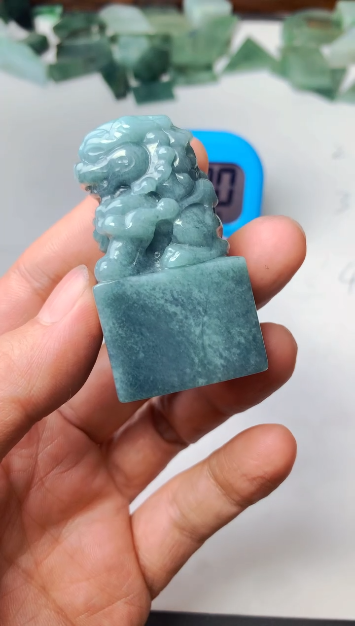 颈饰未镶嵌翡翠铭*#印章