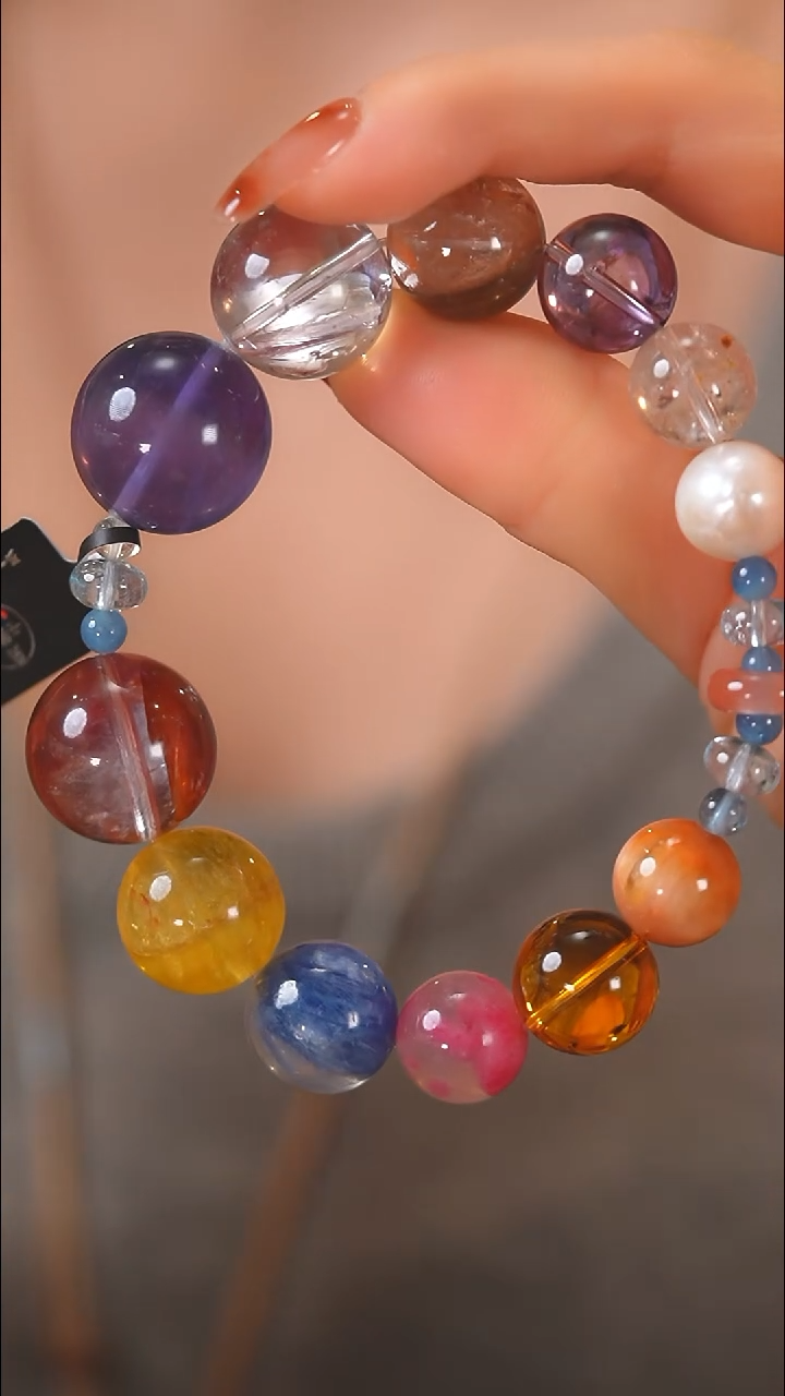 合成水晶未镶嵌DB-05 多宝 多福 手串