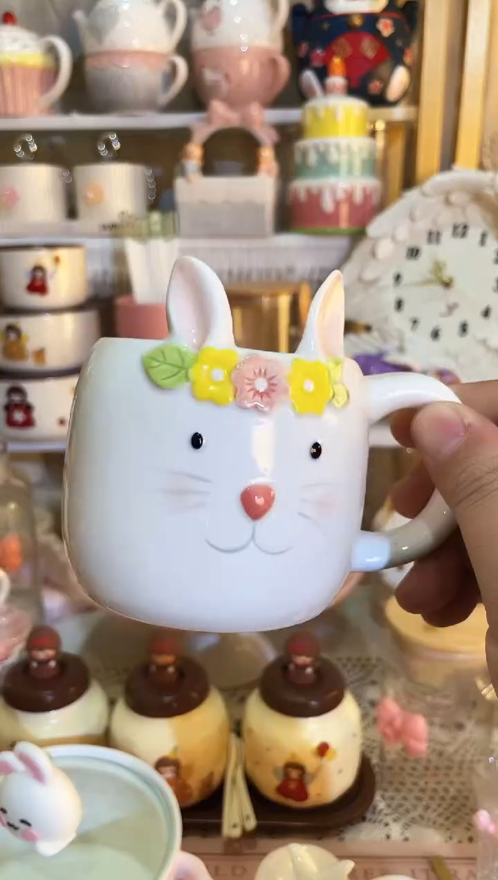【闪购商品】瓷片 发货快，质量好，放心拍，  兔子水杯
