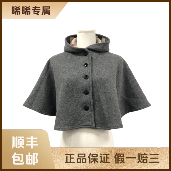 妃鱼/博柏利/羊毛/斗篷/95新/s零三一三