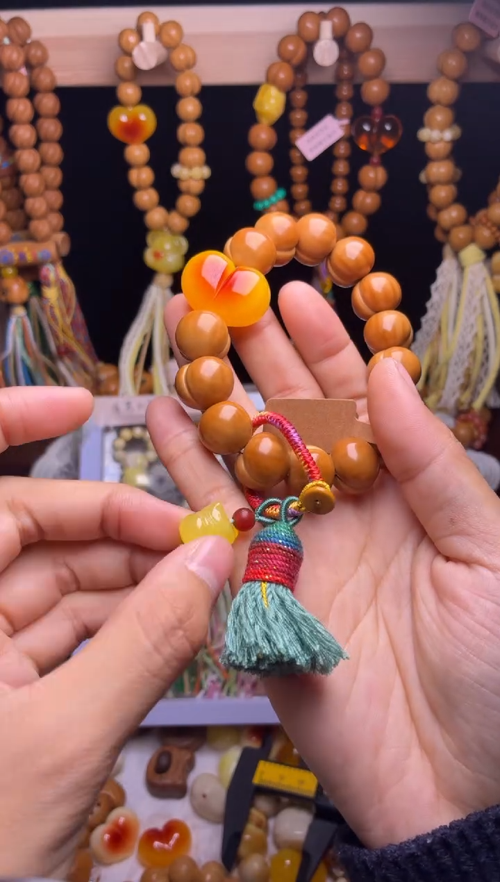 吊坠猴头核桃柯基福利款手串