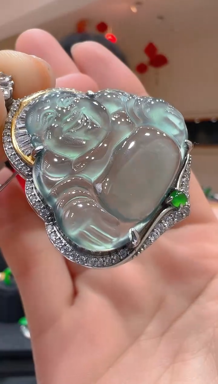 【闪购商品】翡翠吊坠(不含链)银S925镶嵌            