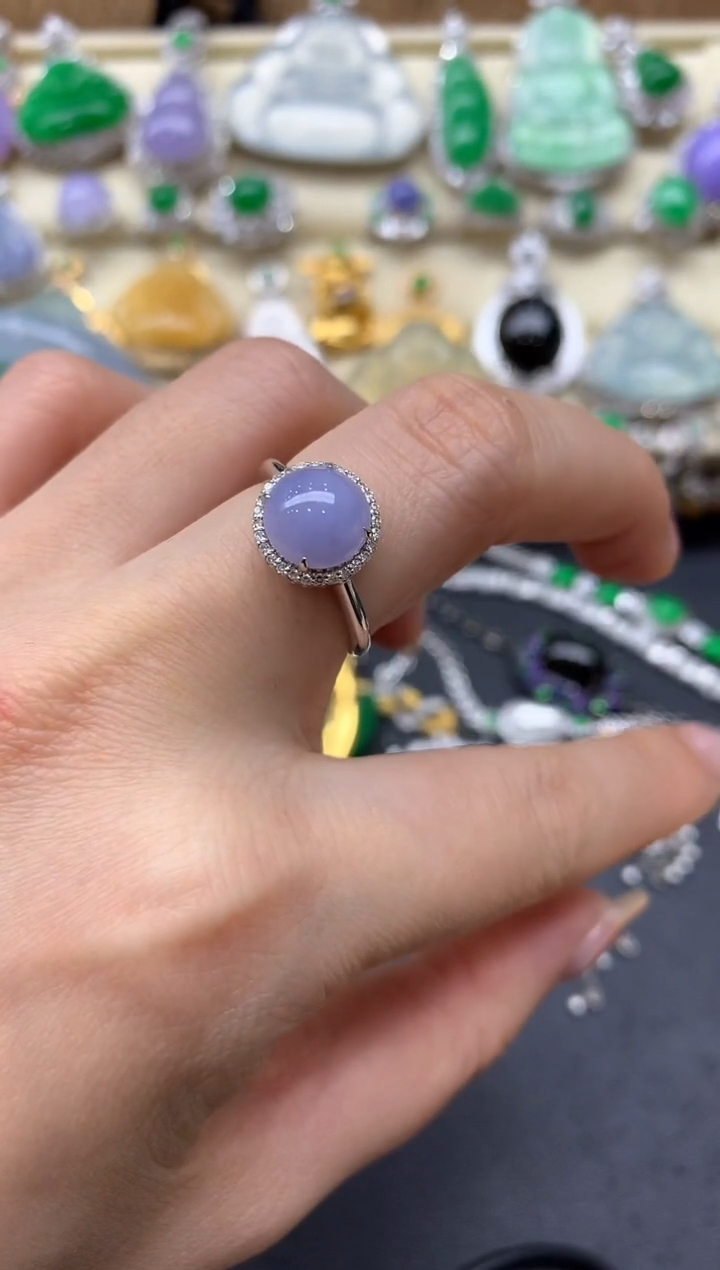 【闪购商品】翡翠戒指18K金镶嵌387-中国好珍宝