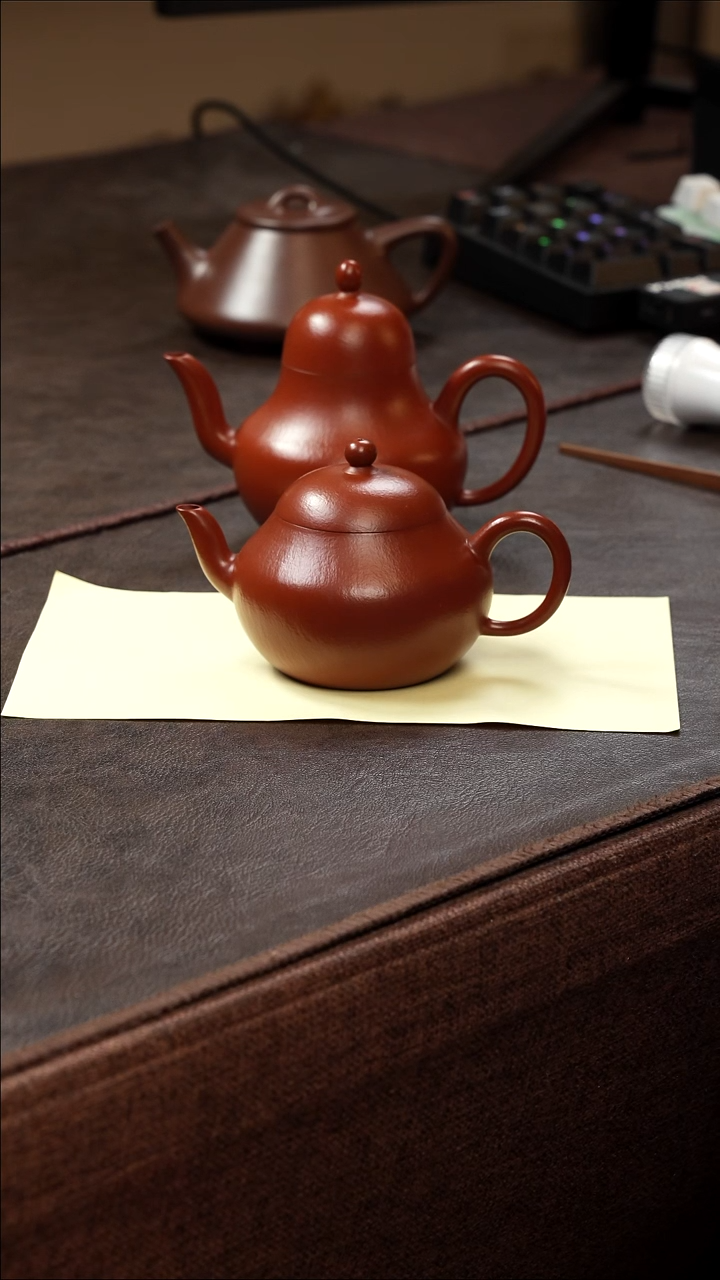 茶壶紫砂壶·16朱泥梨形150cc