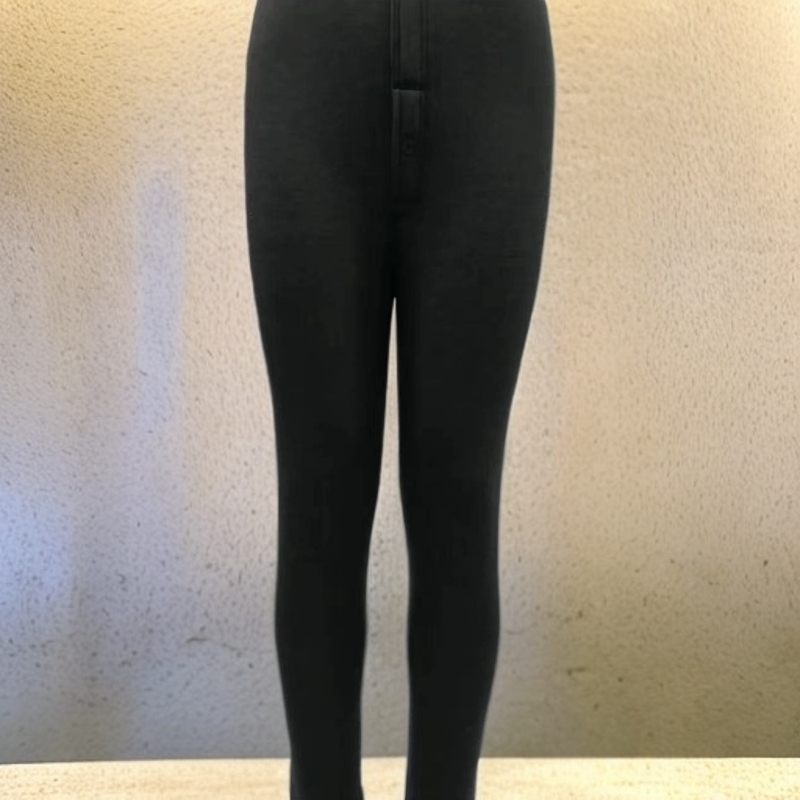 WanLiTuo/万里驼驼绒织片暖裤加绒薄款百搭高弹黑色紧身舒适冬季