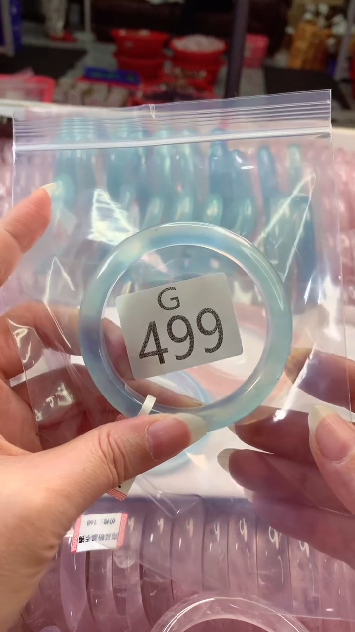 水晶手镯未镶嵌加***！G499-56