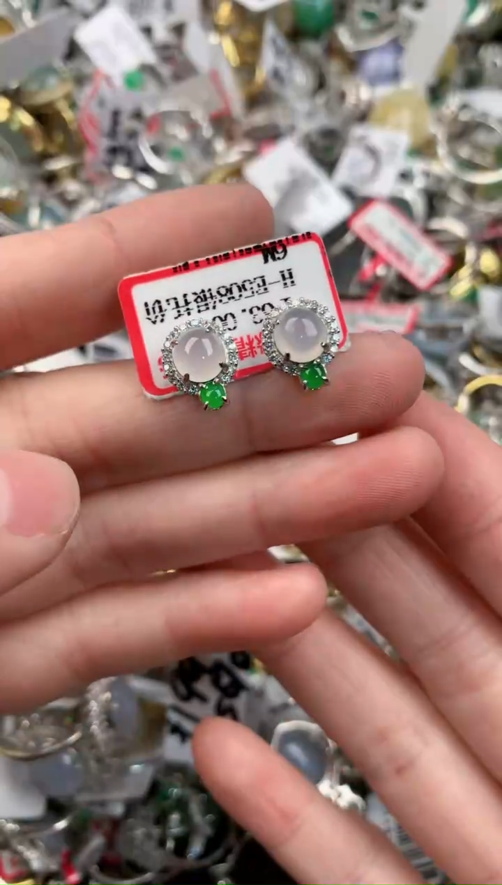 银S925镶嵌戒指翡翠888                6