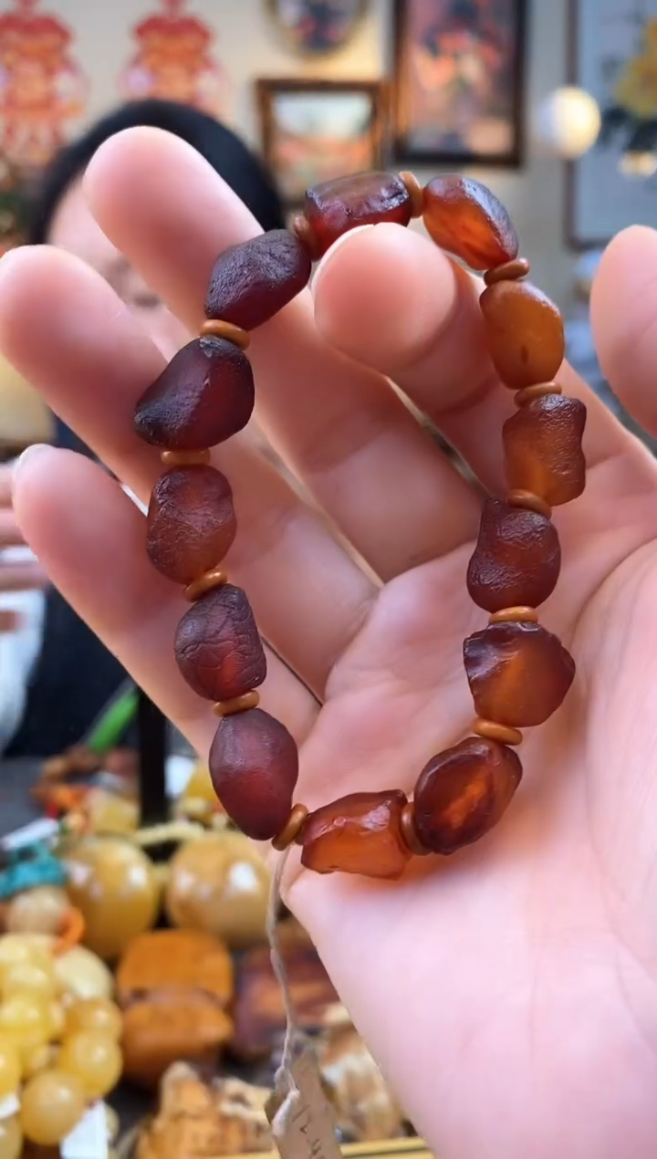 【闪购商品】琥珀手串未镶嵌手串