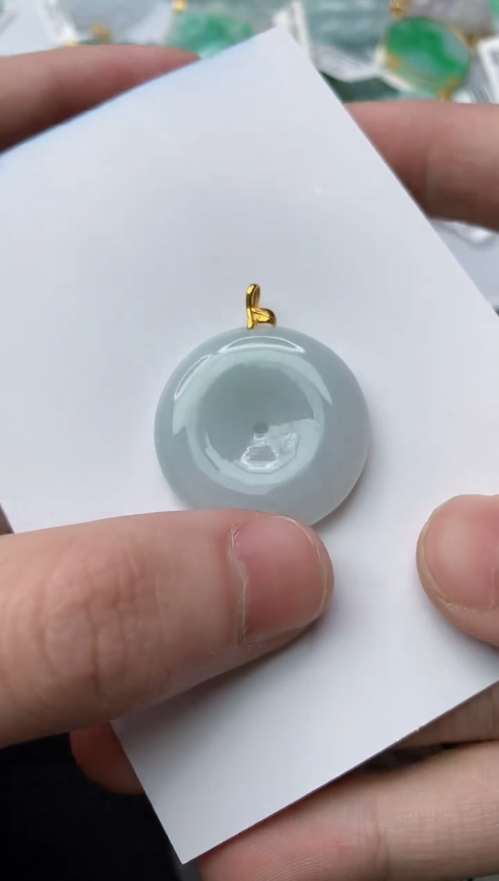 【闪购商品】翡翠颈饰18K金镶嵌27...........
