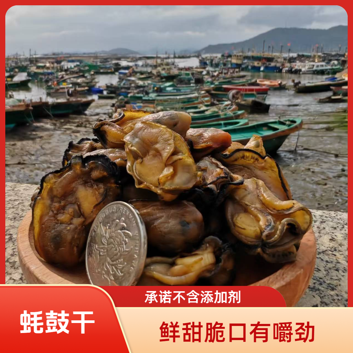 新晒中大蚝鼓干牡蛎干海蛎干海产干货 煲汤煲粥 新鲜晒干不抽油