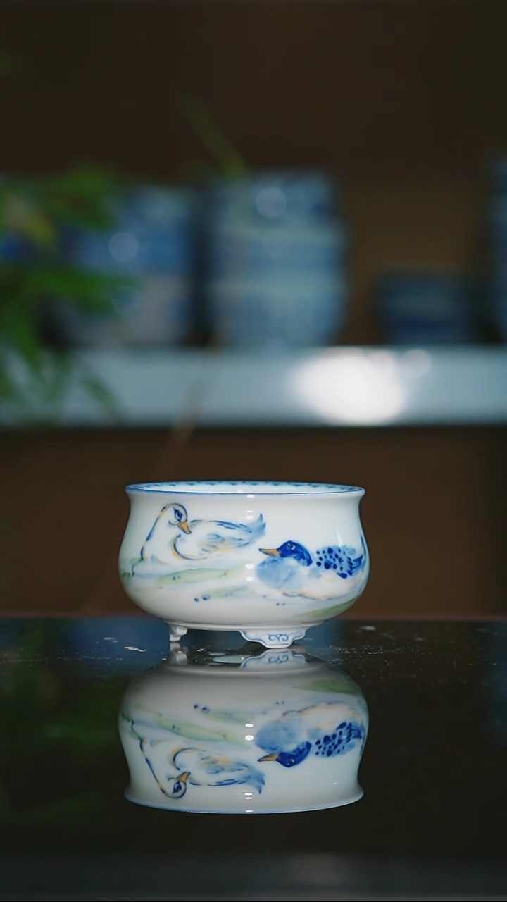 【闪购商品】手绘陶瓷内口6.5高5深