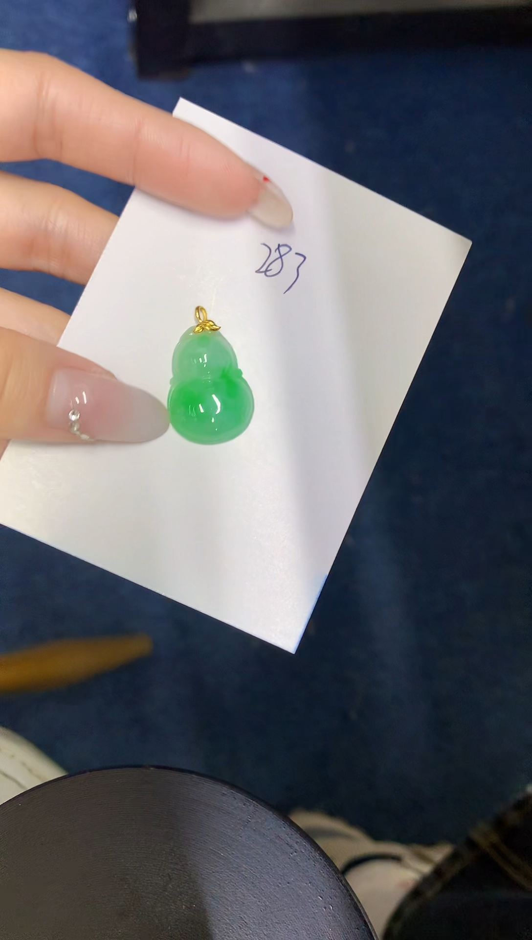 【闪购商品】翡翠颈饰18K金镶嵌00000000000