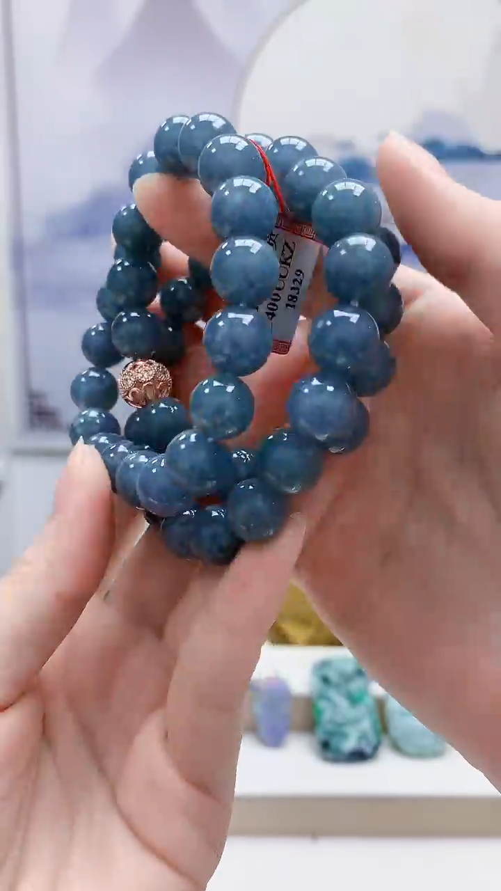 未镶嵌定制翡翠4852ry-毛货珠链226