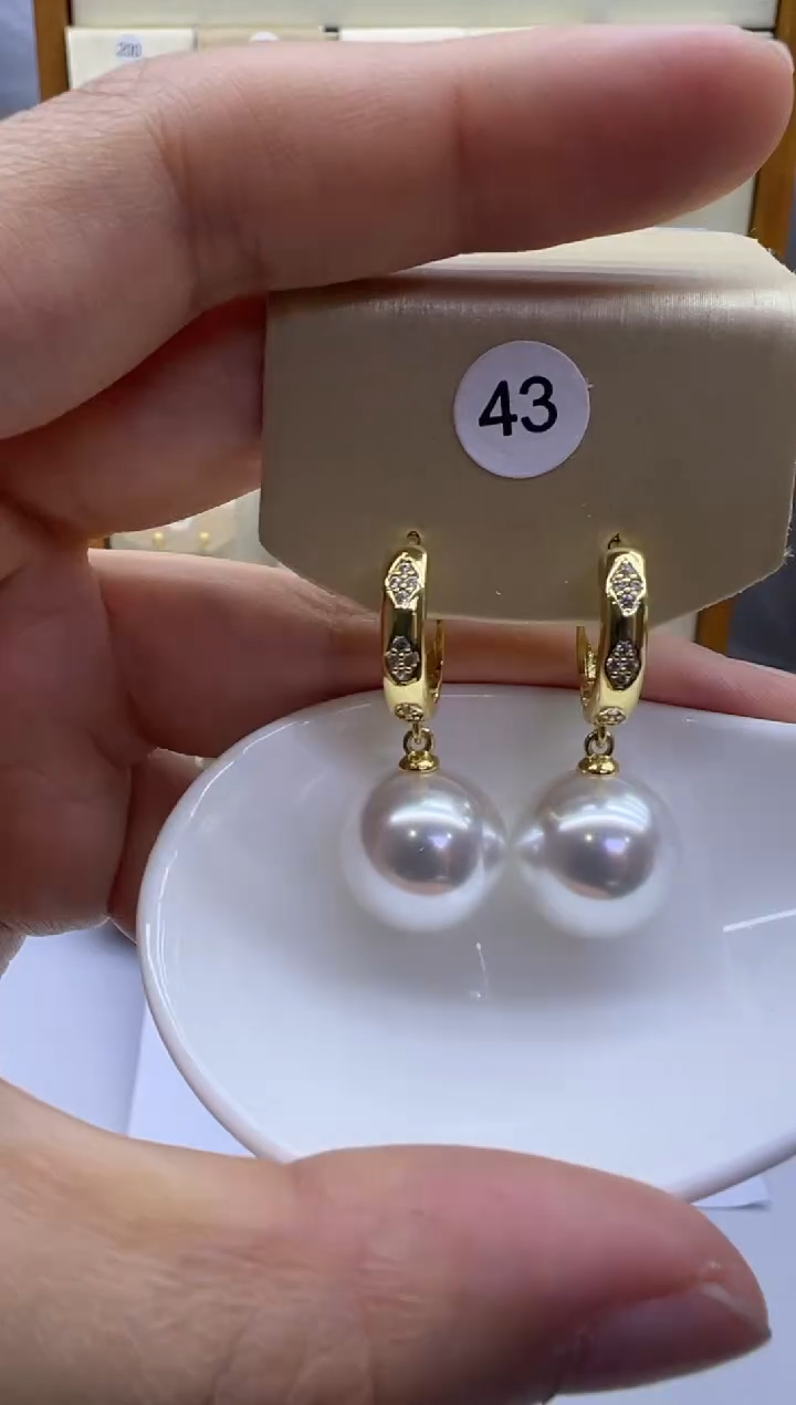 未镶嵌耳饰淡水珍珠43