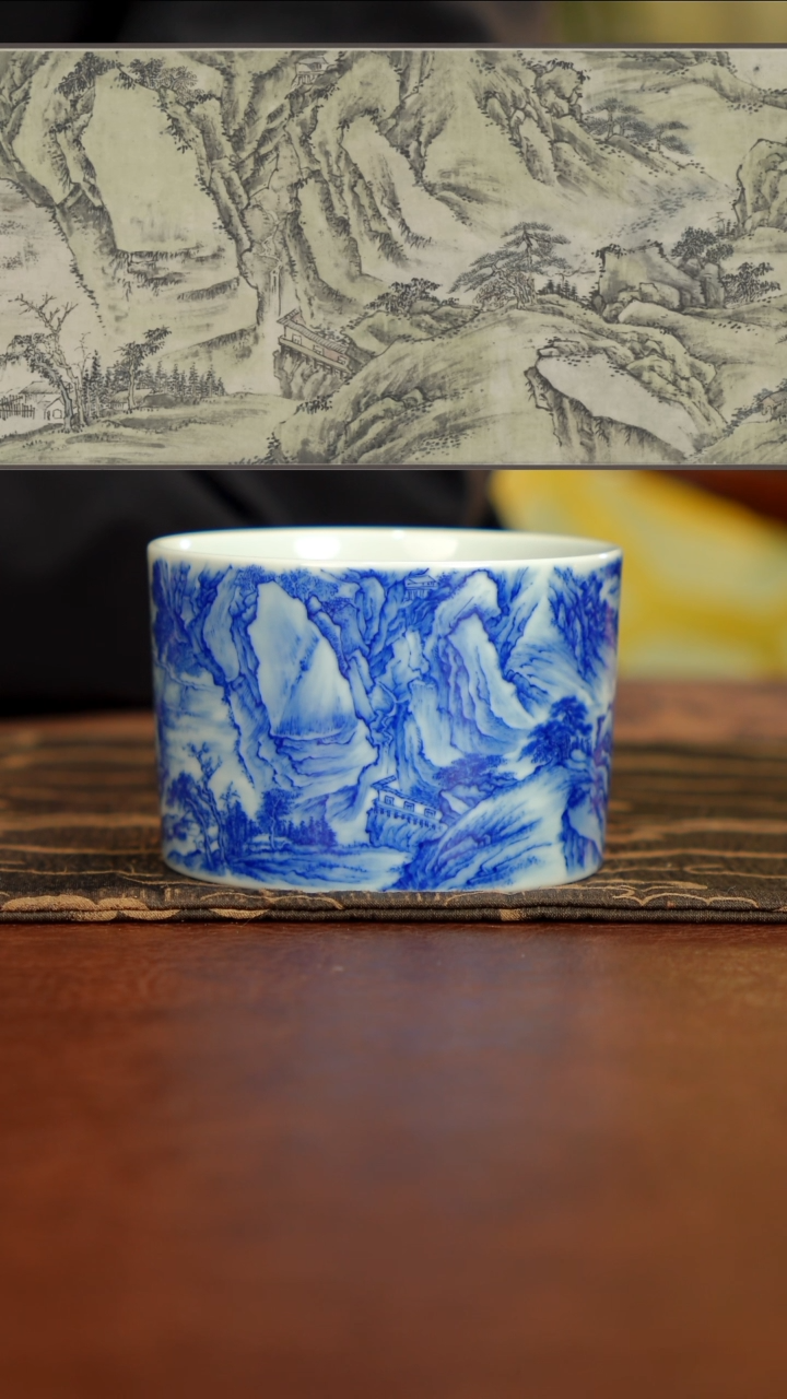 【闪购商品】瓷片半山晓野 宋画山水 江山11111111