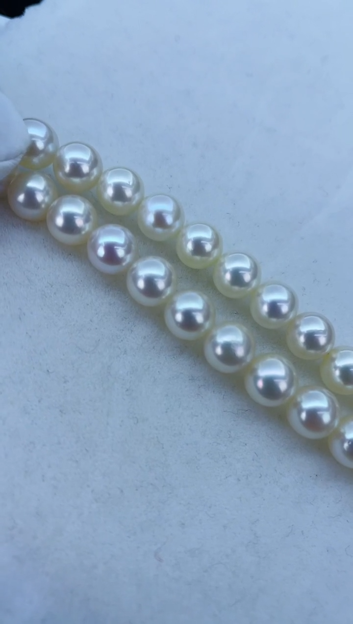 【闪购商品】海水珍珠颈饰银S925镶嵌79-8/7-8mm