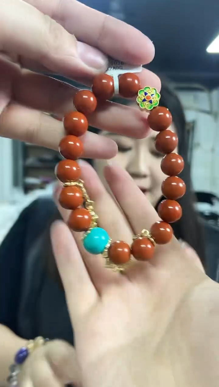 【闪购商品】南红玛瑙手串未镶嵌多样性发其一颜色微差