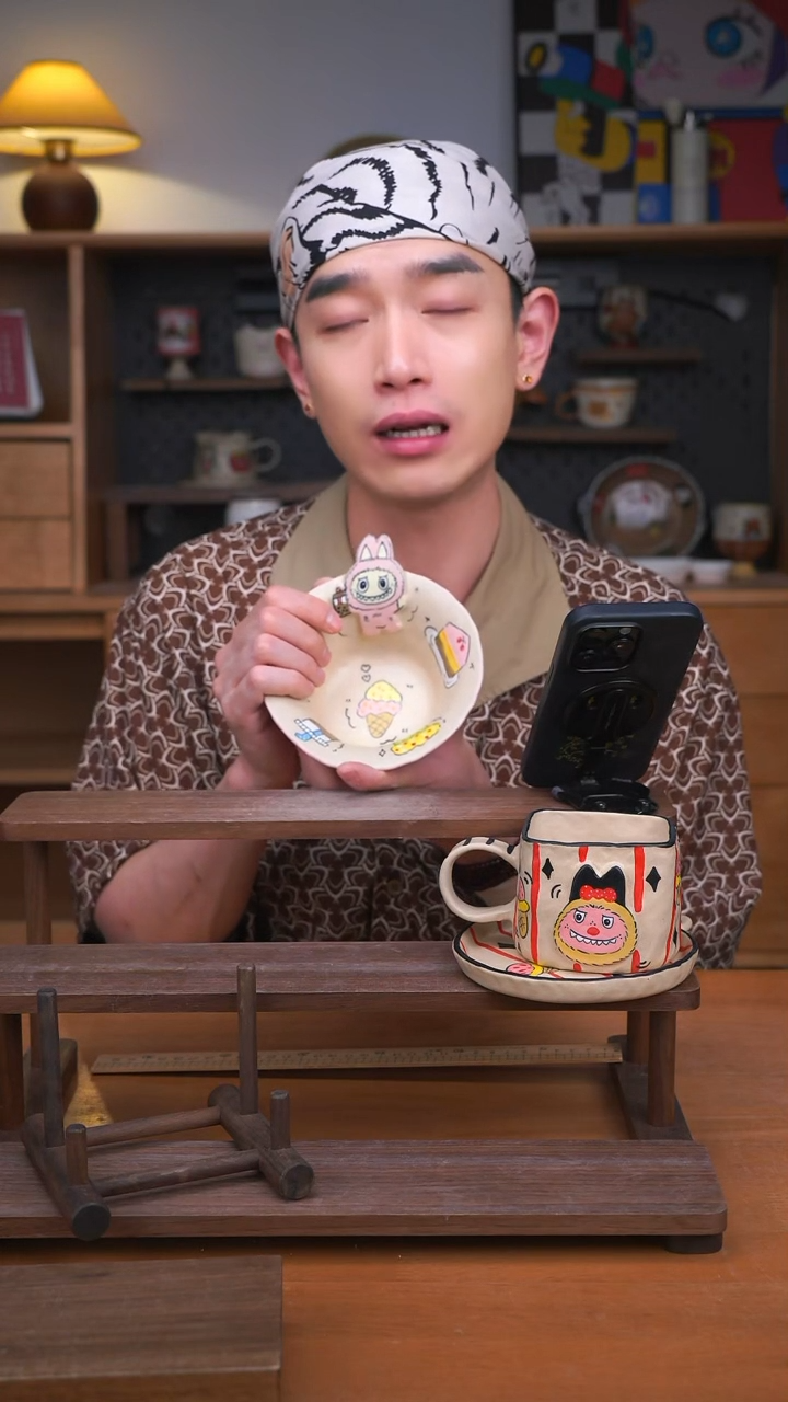 杯子景德镇可爱设计师款陶瓷