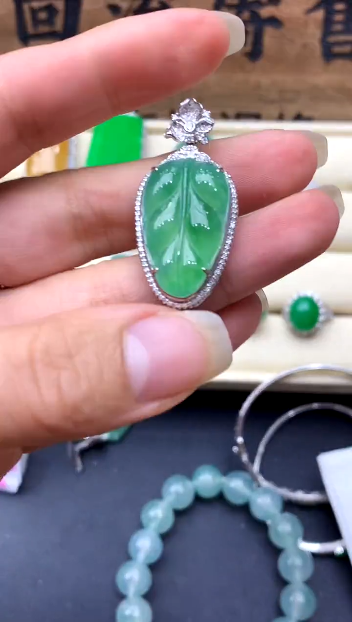 【闪购商品】翡翠颈饰18K金镶嵌308-中国好珍宝