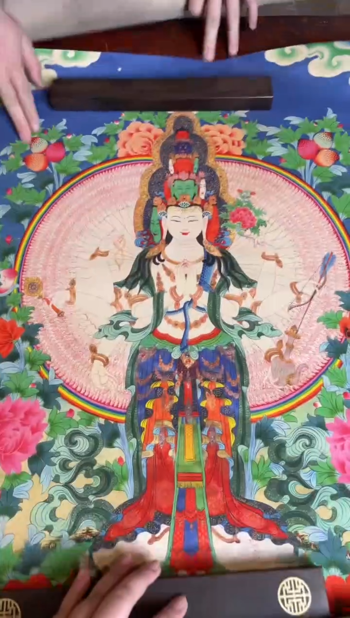 卷轴画手绘唐卡085