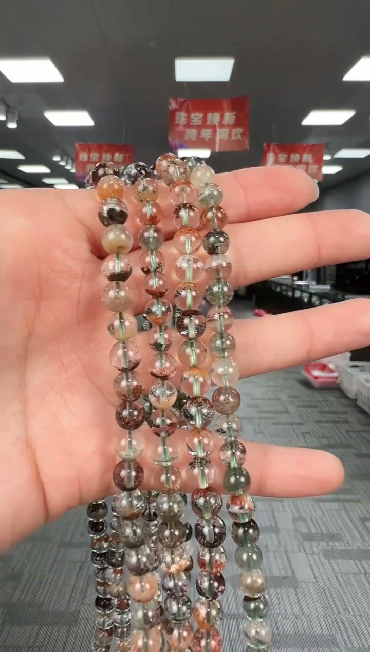 【闪购商品】水晶手链未镶嵌B37 XL1438约6mm多样性发一