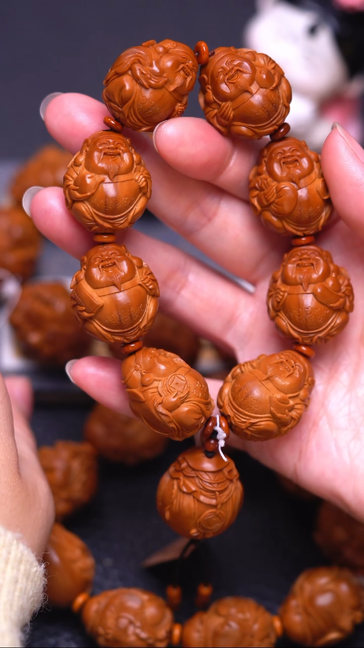 手串/手链橄榄核八宝财神