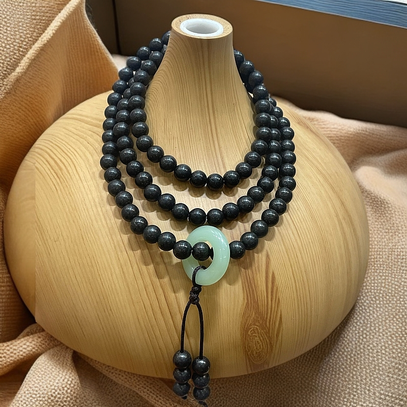 【大四合108合香珠手串】【息肌丸108合香珠手串】合香瑕疵珠泥塑0.6