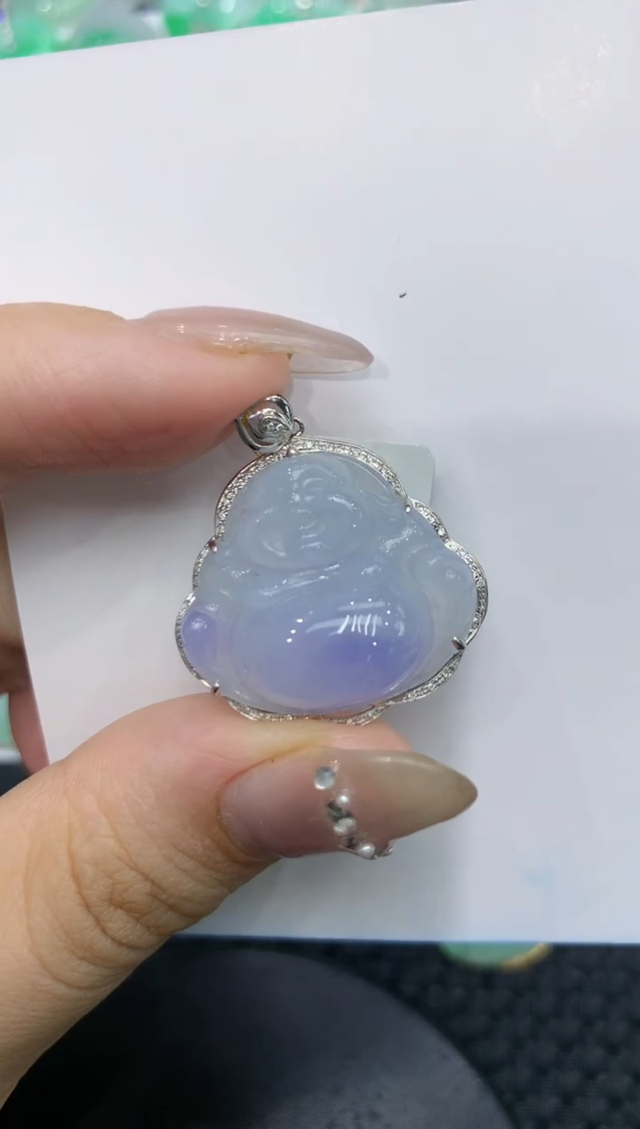 【闪购商品】翡翠颈饰18K金镶嵌222222222