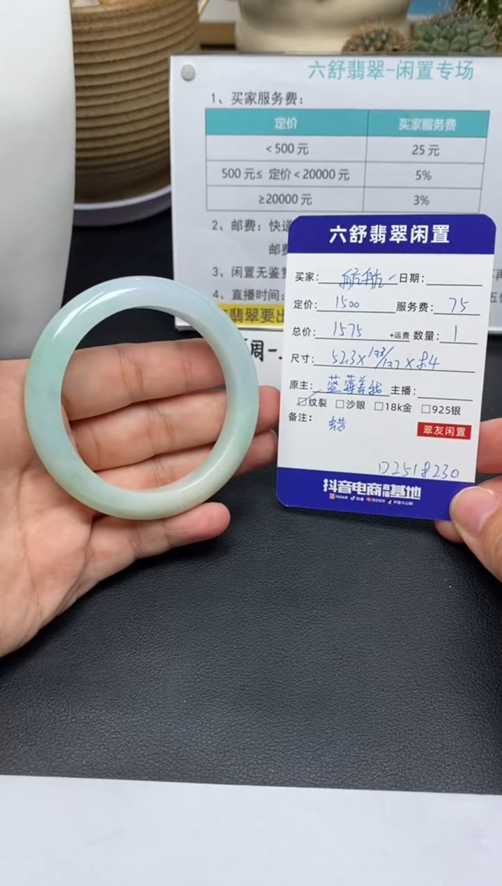 未镶嵌手镯翡翠航**麻D2518230