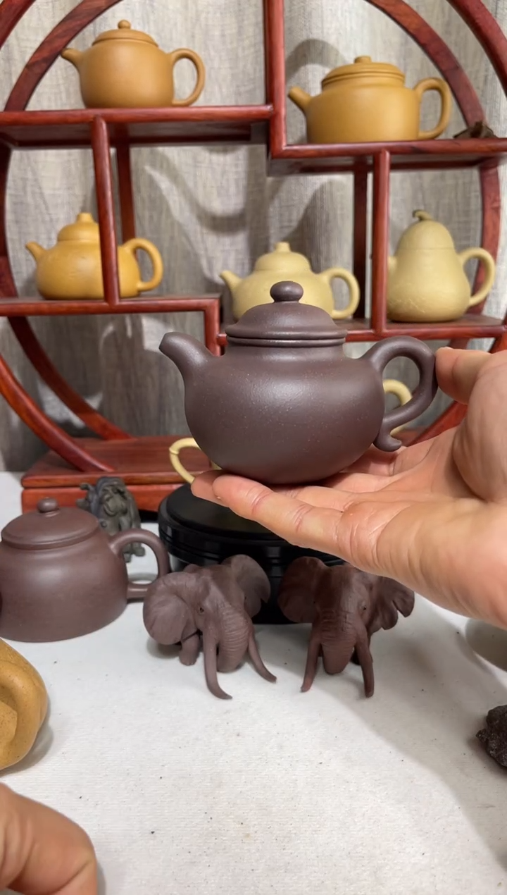 【闪购商品】紫砂茶壶台西底板紫泥大亨莲子