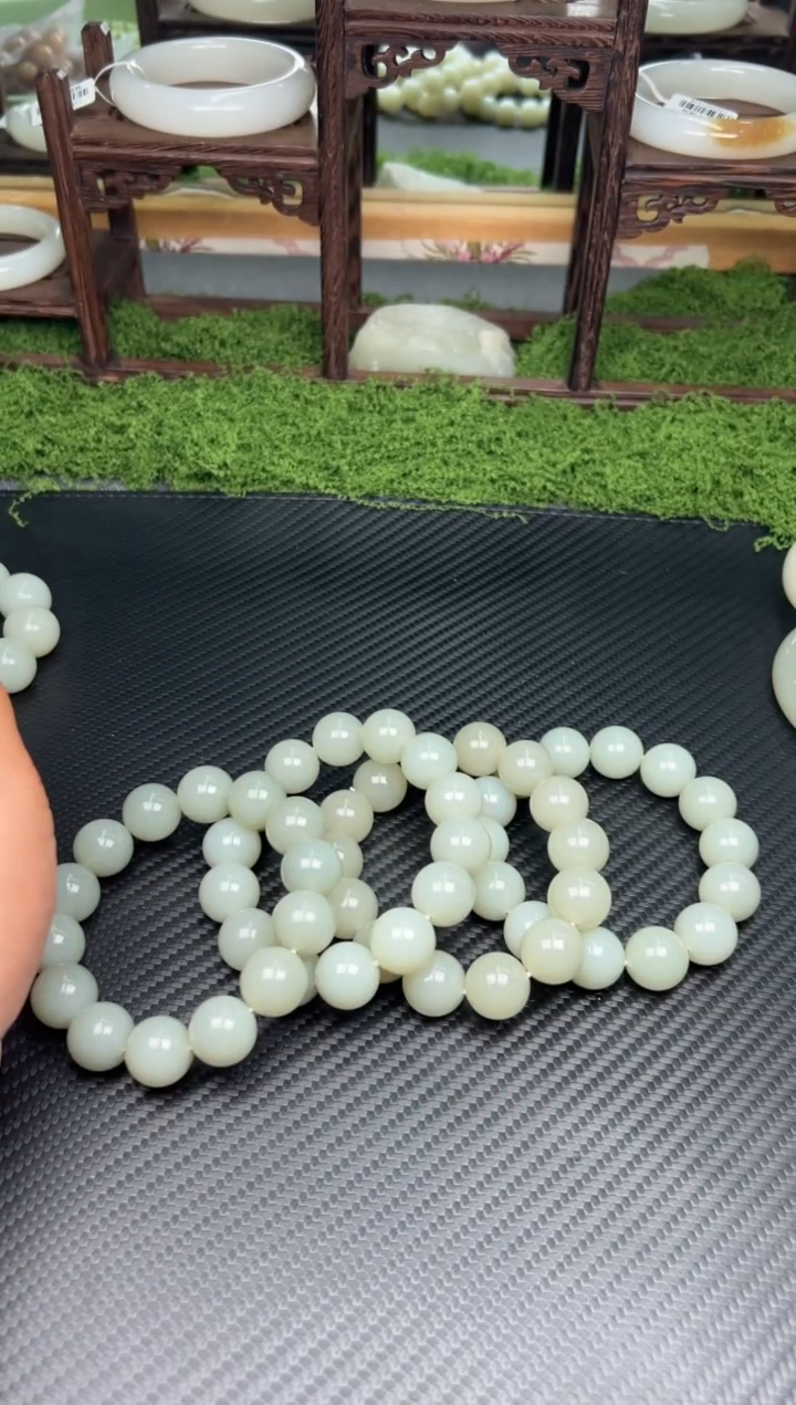 未镶嵌手串和田玉且末微色差近矿卡16多样性发货拍一发一