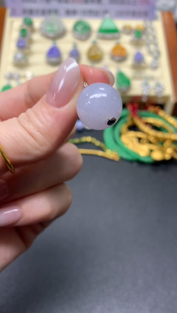 【闪购商品】翡翠吊坠(不含链)18K金镶嵌吊坠|600+60