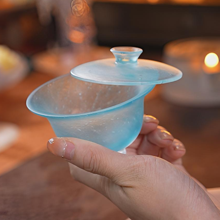 东方器韵-心缘堂【琉璃风雅倾心盖碗】茶器泡茶碗盖碗防烫耐热送礼