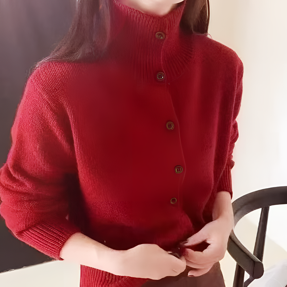 【高领翻领】时尚针织衫开衫毛衣软糯宽松加厚