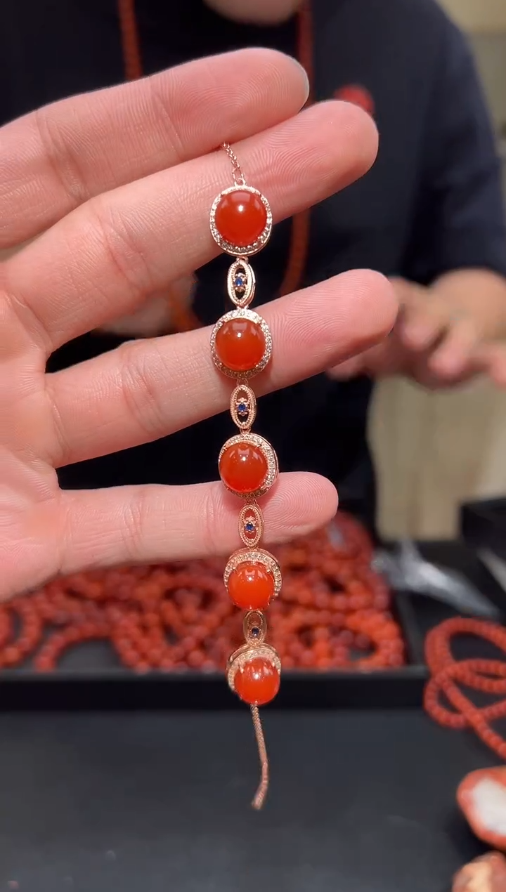 【闪购商品】南红玛瑙手链未镶嵌ha34013